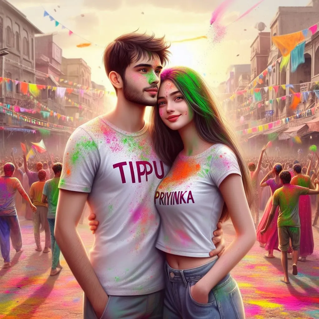 3D Holi Boy Images 2024 For Couples
