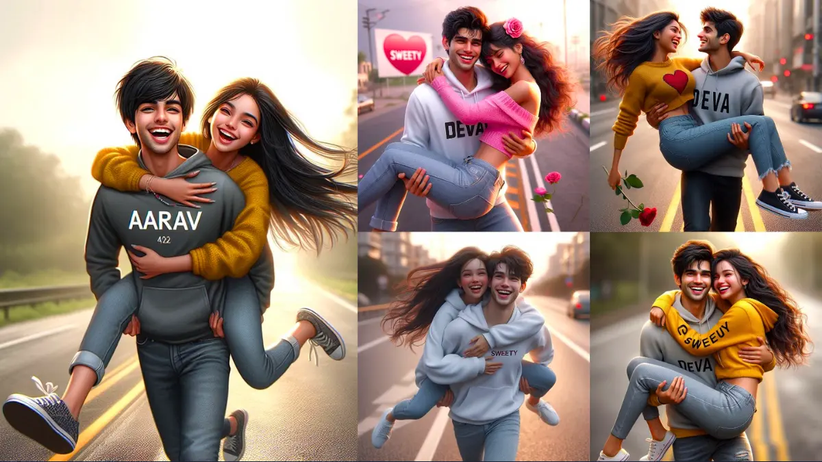Create Ai 3d Cute Smiling Couples Valentine’s Day Image Creator Free Prompt