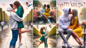 Create Ai 3d Happy Kiss Day Photo 2024 Editing with Couples Name | Bing Image Creator Tutorial & Free Prompt