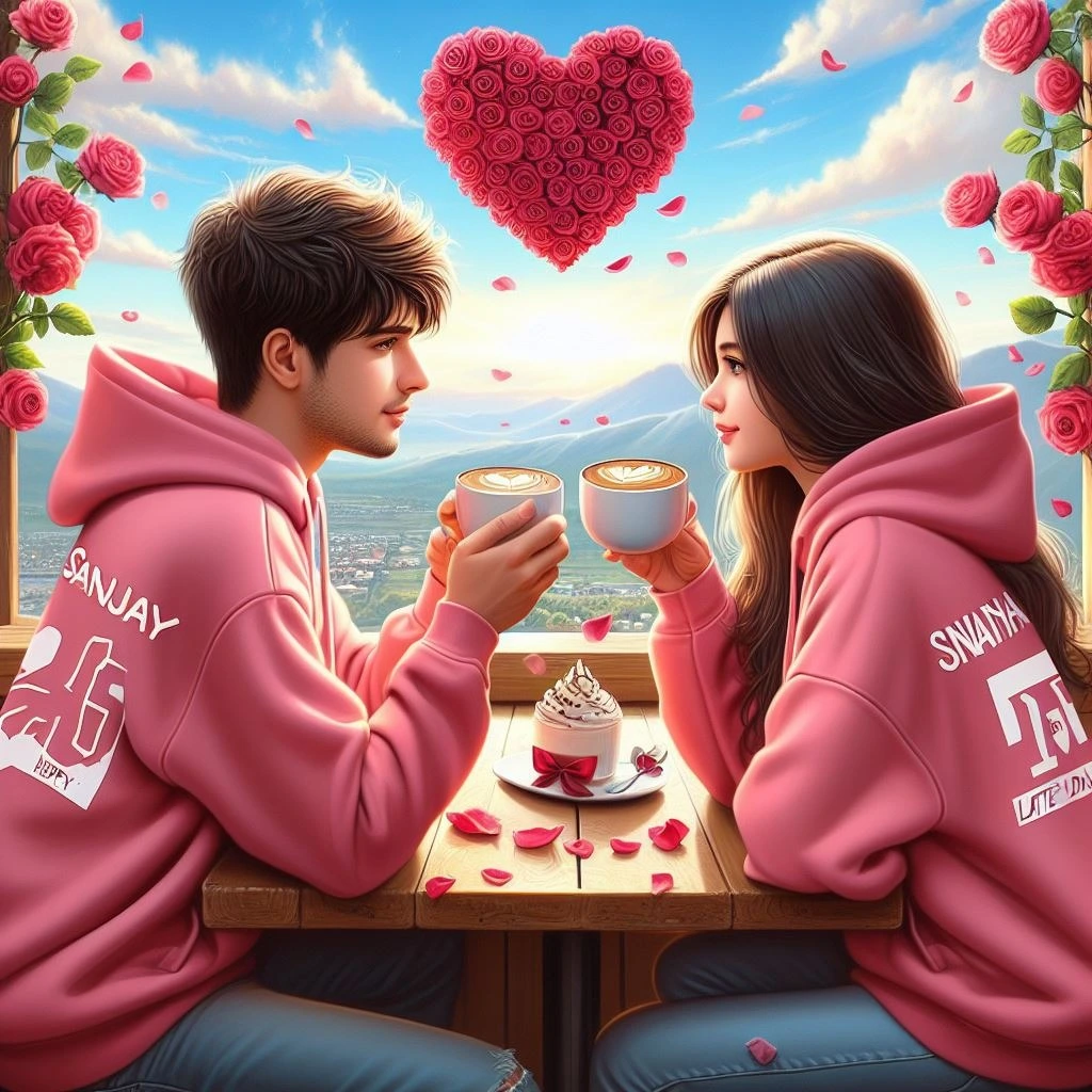 Happy Latte Day 2024 Ai Couple Name Images Editing