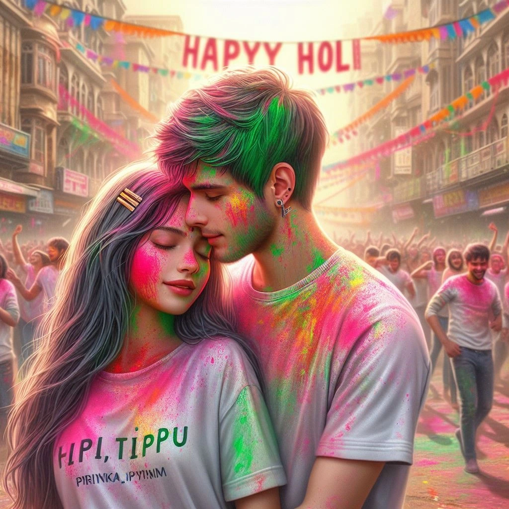 Trending 3D Holi Boy Images 2024 For Couples