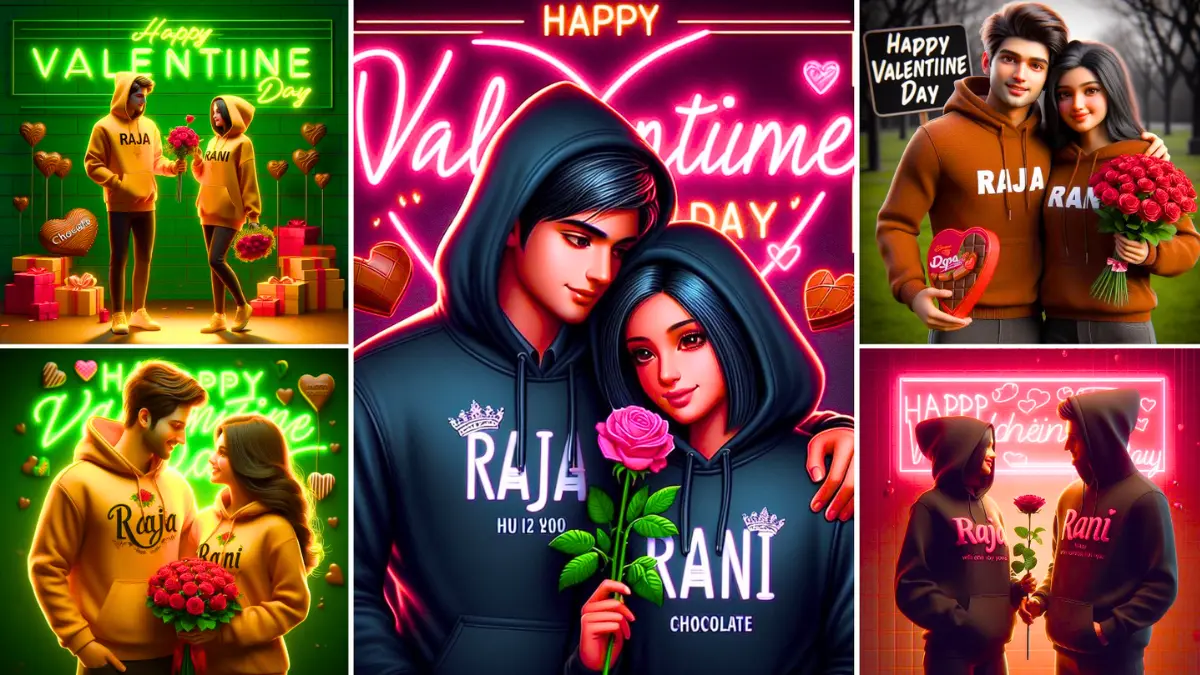 Valentine's Day AI Generator Couple Image 2024 In Many Beautiful Forms