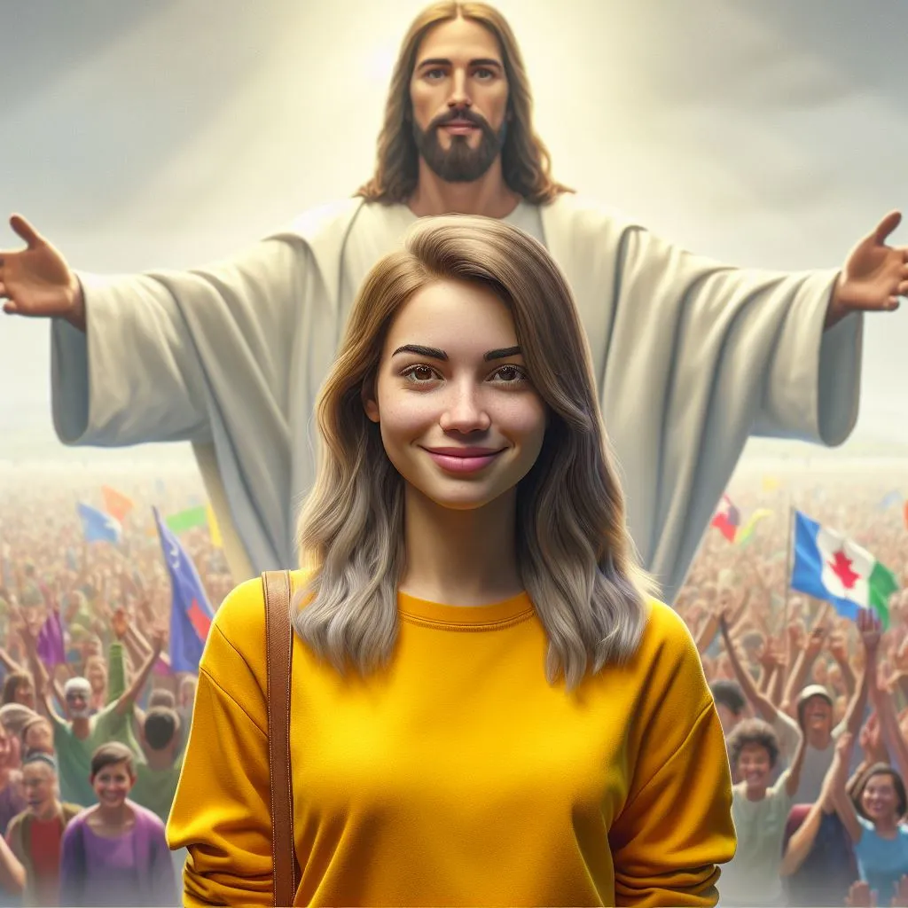Jesus with Girl Image 2024