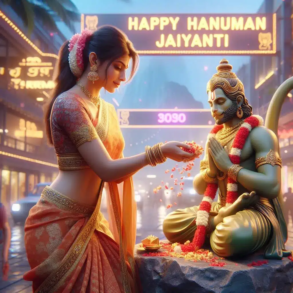 Hanuman Jayanti Girls Image 2024