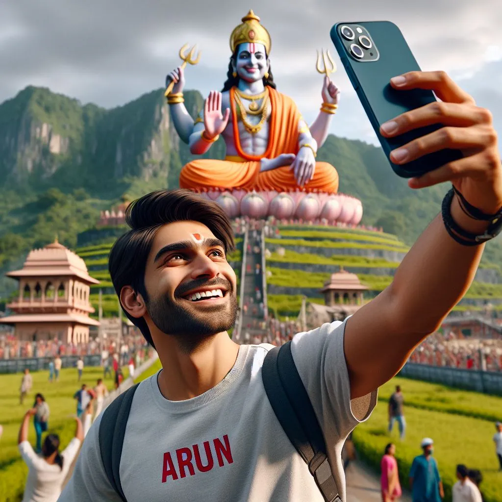 Hanuman Jayanti AI selfie Profile Picture