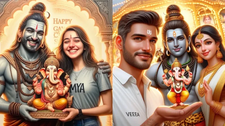 Creating Unique Ganesha Chaturthi Greeting Photos 2024 with Bing AI!