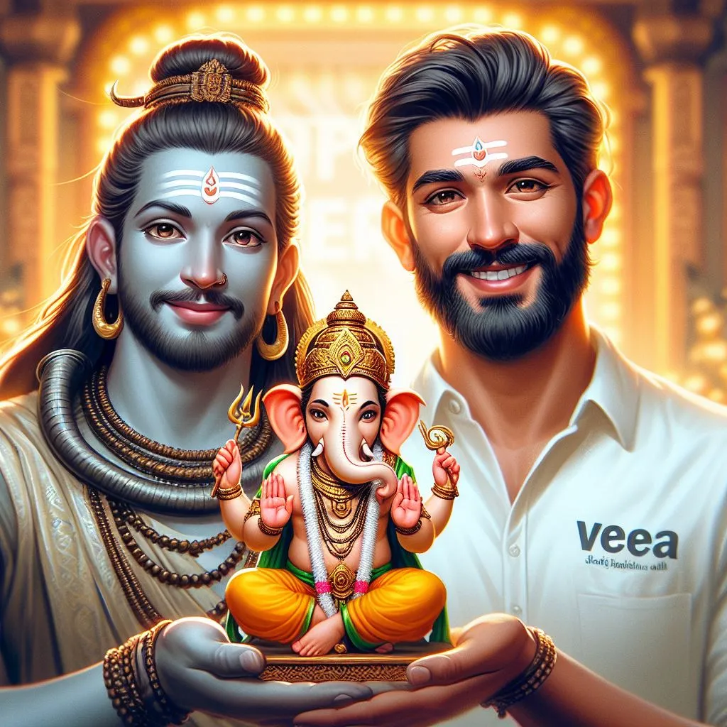 Ganesha Chaturthi Photos with Shiva & Parvati