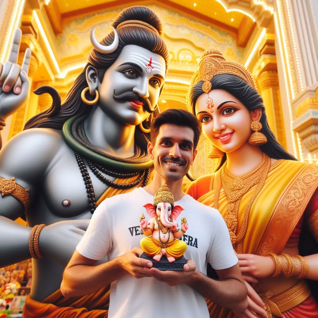 Ganesha Chaturthi Photos with Shiva & Parvati