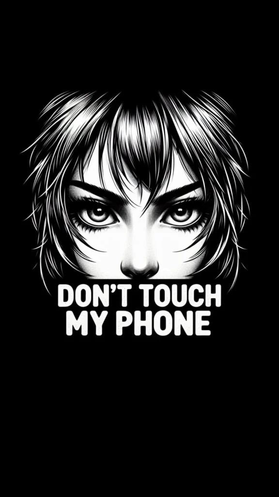 Don't Touch My Phone Image AI