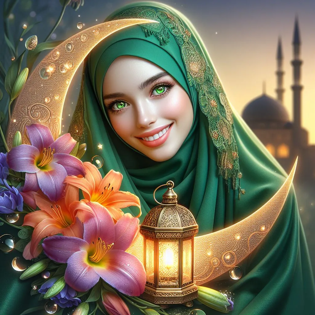 Ramadan Smiling Girl Image