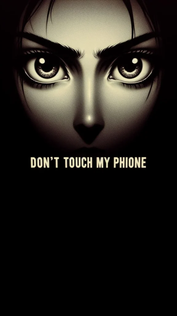 Don't Touch My Phone Image AI