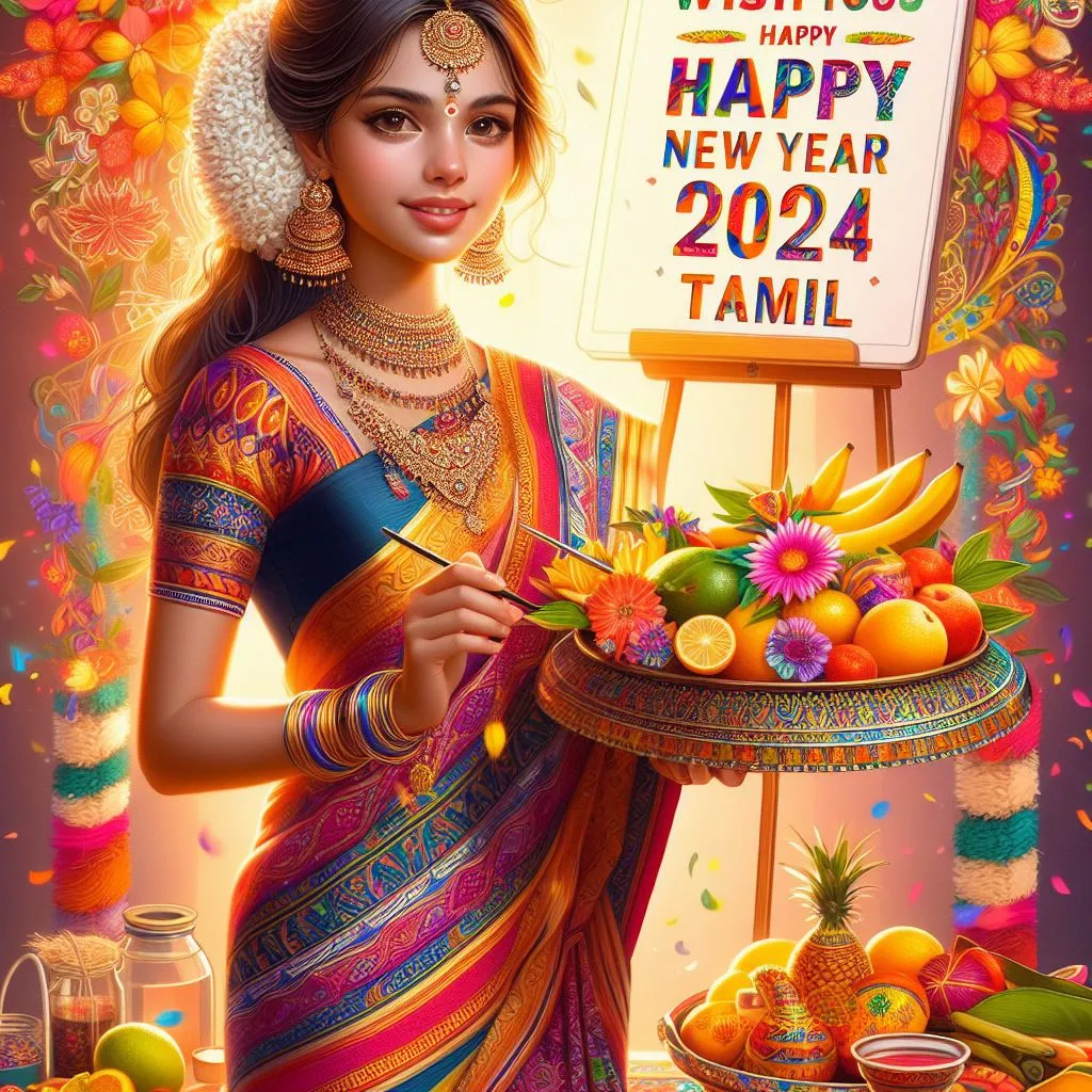 Happy New Year Tamil images 2024