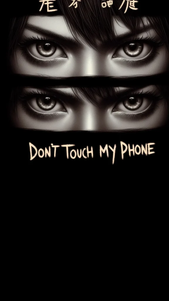 Real human eyes don't touch my phone wallpaper