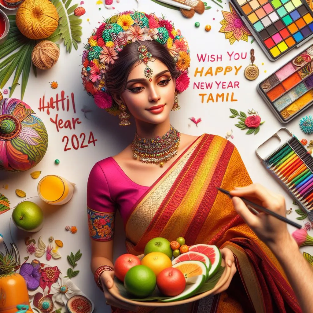 Tamil New Year 2024 AI Images Free