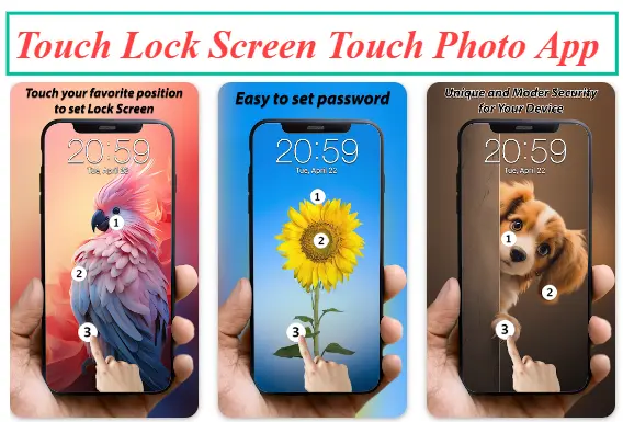 Touch Lock Screen Touch Photo App
