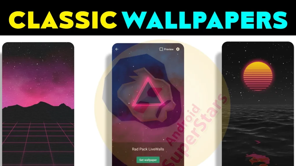 Rad Walls – 80s-Inspired Live Classic Wallpapers for Your Android