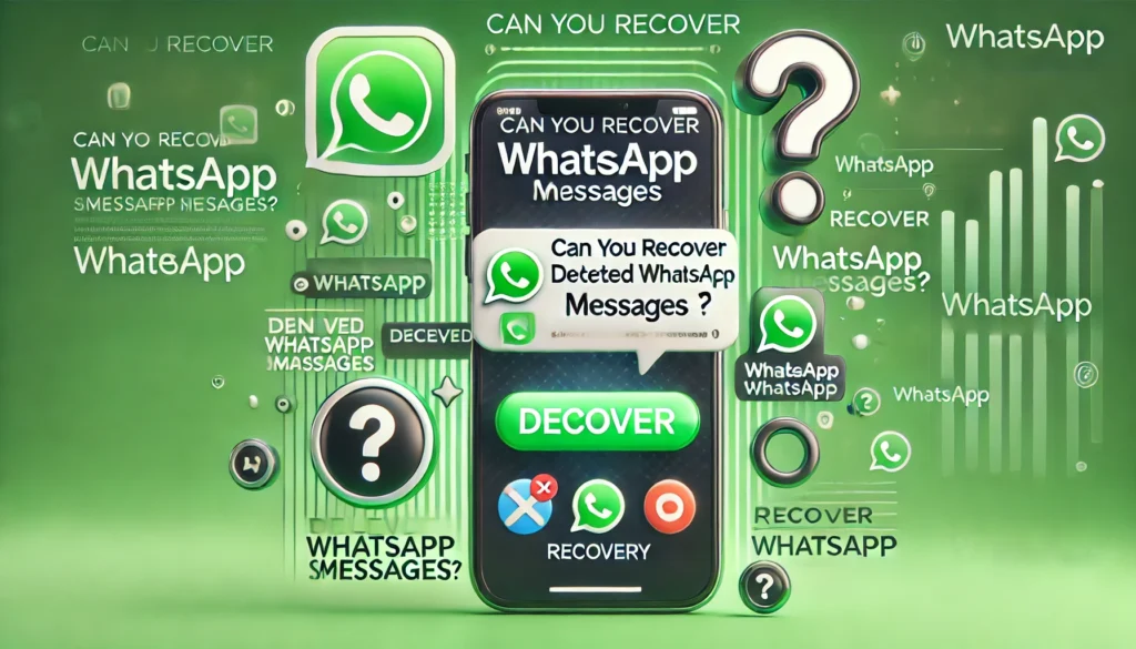 Can You Recover Deleted WhatsApp Messages