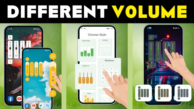 Different Volume Controls for Android, iOS, Windows & Mac