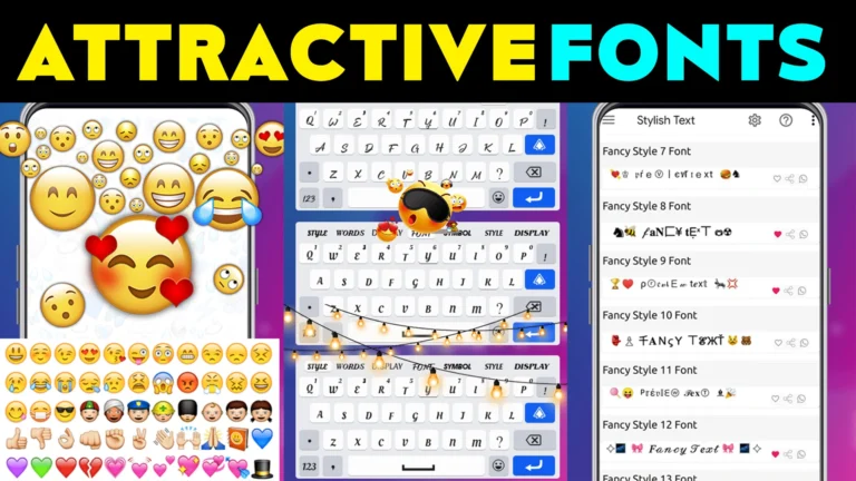 How to Use Attractive Fonts in WhatsApp & Instagram