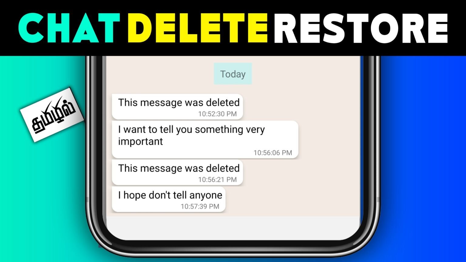 CHAT DELETE: Recover Deleted Messages On Android & IPhone Easily » TN ...