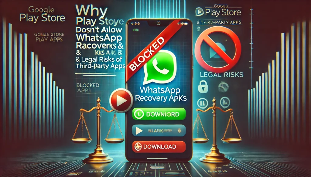 Why Play Store Doesn’t Allow WhatsApp Recovery APKs & Legal Risks of Third-Party Apps