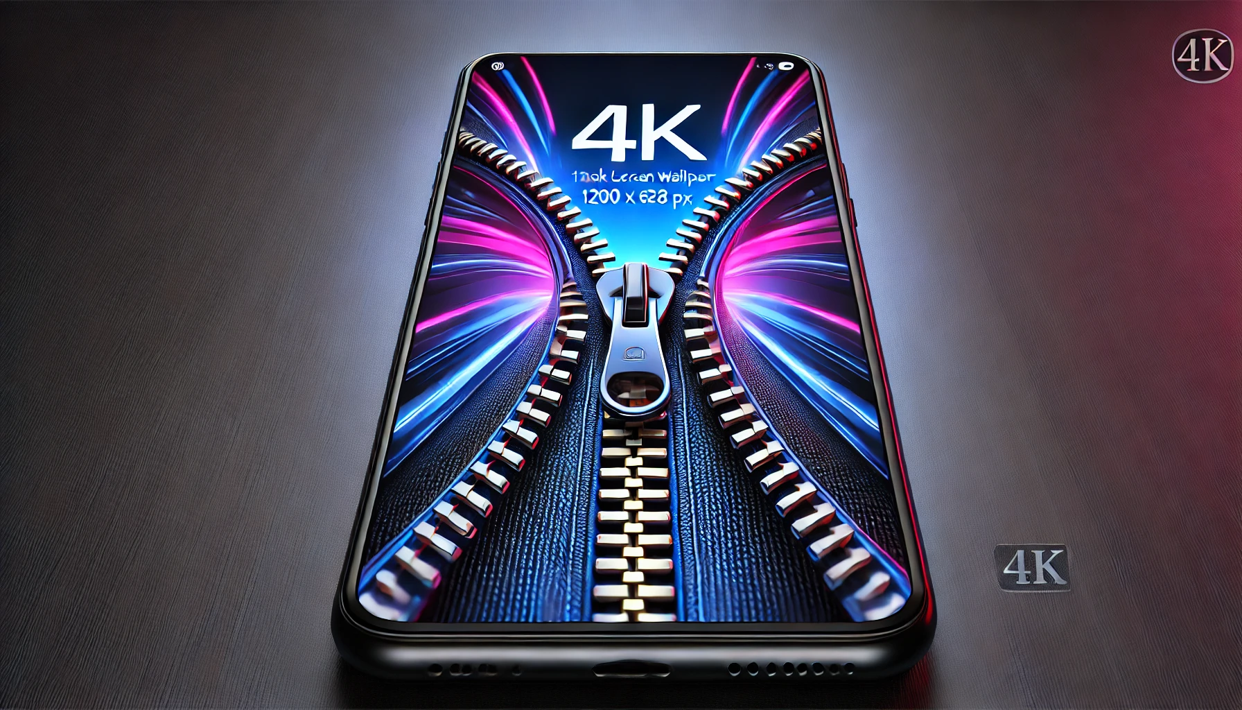 Stylish Zipper Lock Screen 4K Wallpaper – A Fun & Stylish Way To Secure