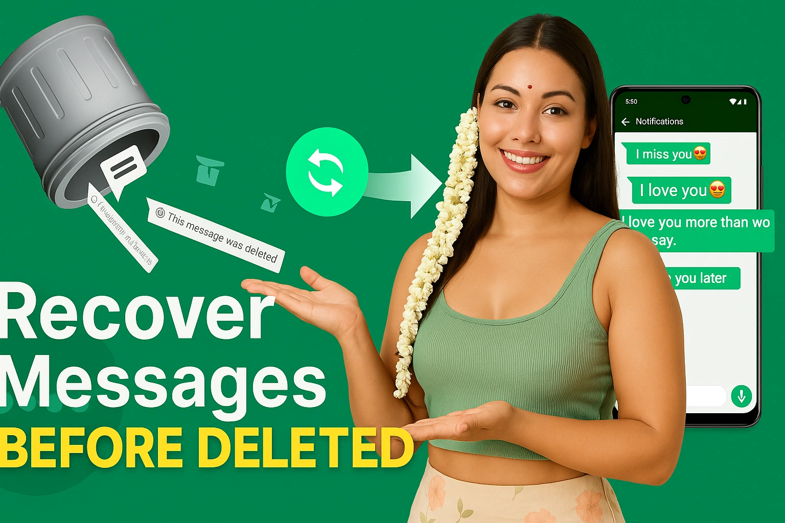 Quick & Fast Way to Recover Messages BEFORE DELETED | GC Recover Deleted Messages