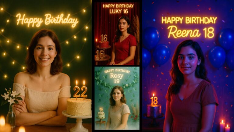 Top 10 Gemini AI Photo Editing Prompts for Girls Aesthetic Birthday Decoration Portrait Ideas 2025 TN Shorts