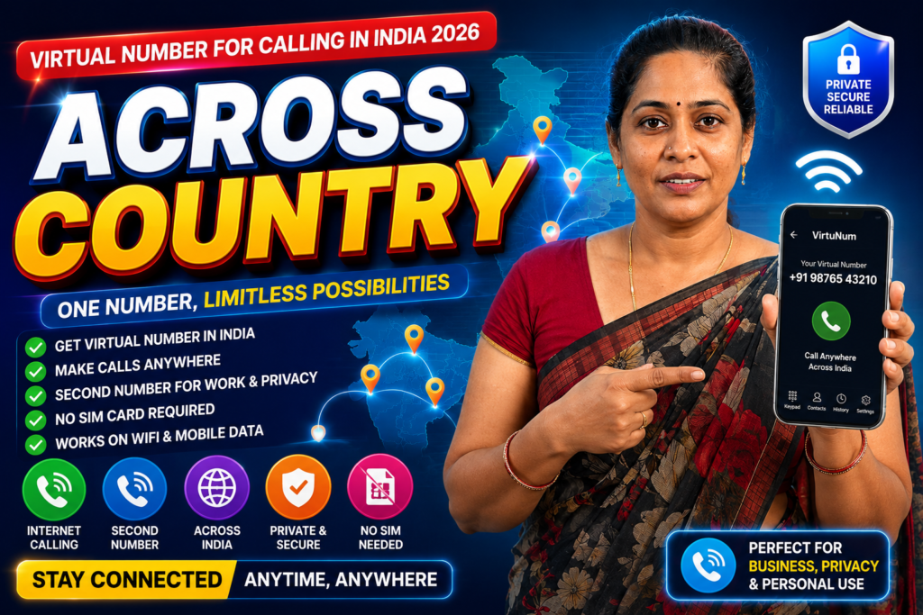 Virtual Number for Calling in India 2026 – Best Second Number Apps for Across Country