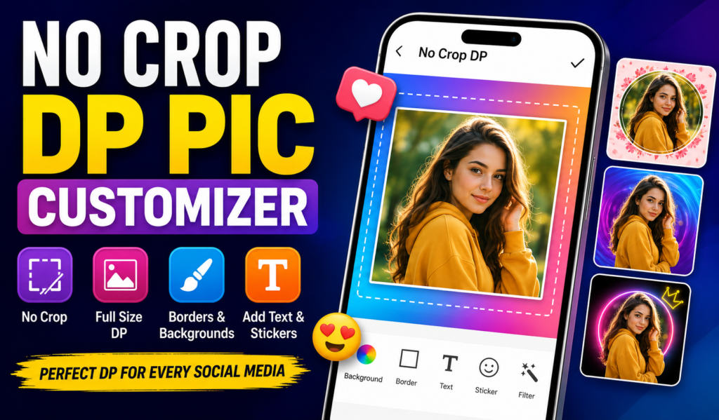 No Crop DP Pic Customizer Support Guide – FAQs, Help & Fixes