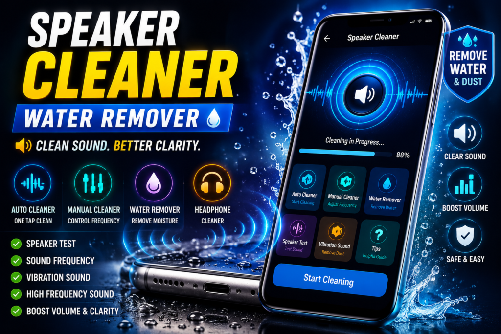 Speaker Cleaner Water Remover – Android Speaker Cleaning Guide 2026