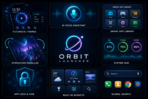 Orbit Launcher Sci-fi AI Theme Review: Should You Replace Your Android Launcher?